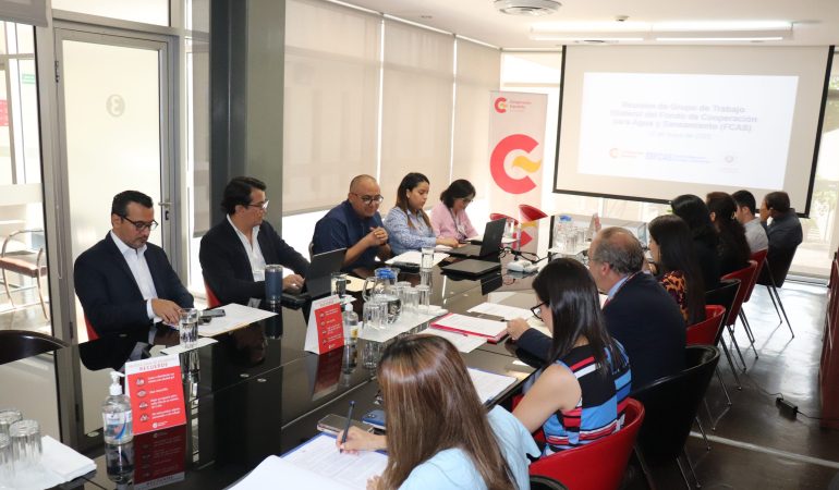 Grupo Bilateral de Trabajo del Fondo de Cooperación para Agua y Saneamiento de la AECID.