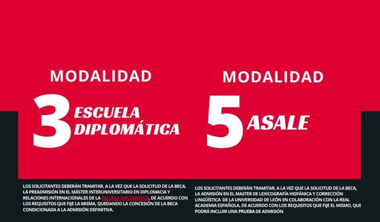 Convocatoria de Becas MAEC-AECID en las modalidades: Diplomática y ASALE