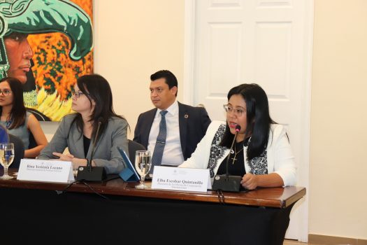 Elba Escobar Quintanilla (Directora de la Oficina de Cooperación Internacional)