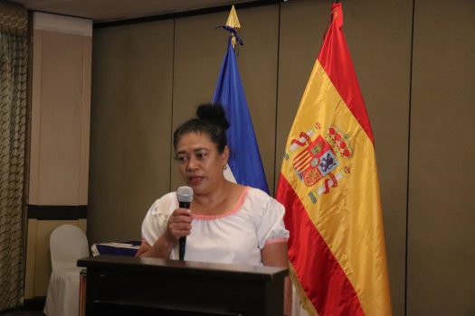 Betty Pérez, coordinadora del Consejo Coordinador Nacional Indígena Salvadoreño (CCNIS).