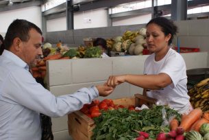 Comprando verduras